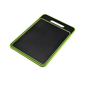 Multifunctional double-sided aluminum defrosting tray and cutting board in black and green