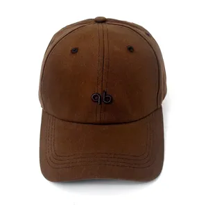 Bruine baseballpet voor dames, stijlvolle schattige geborduurde letter casual outdoor zonnehhoed.