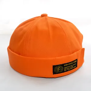 Πορτοκαλί καπέλο docker hip hop retro miki με γυριστό γείσο casual streetwear unisex
