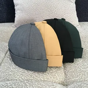 Spring summer docker cap unisex dome miki hat casual street hip hop brimless sailor hat