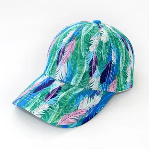 Summer printed baseball cap for men and women, stylish outdoor sun protection duck hat.