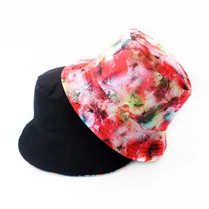 Reversible bucket hat stylish casual sun protection hat for outdoor fashion daily wear