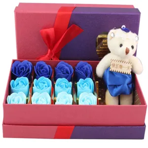 Zeeproos geschenkdoos met schattige pluche beer, perfect Valentijnsdag cadeautje voor haar.