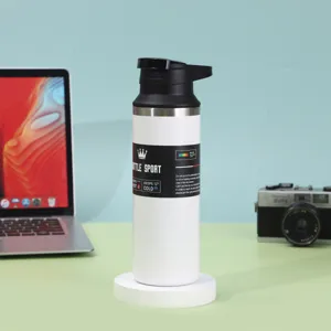 Stainless steel sports water bottle vacuum insulated portable travel mug for outdoor 304