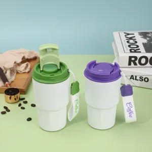 Tazza da caffè a doppia bevanda con display intelligente della temperatura in acciaio inox