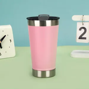 20oz stainless steel tumbler vacuum insulated travel coffee mug with portable bottle opener lid