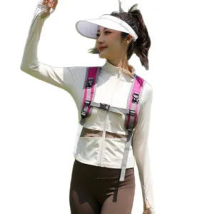 Lightweight magenta outdoor cycling backpack designed for sports and hiking adventures