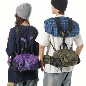 Rückansicht der leichten umwandelbaren Outdoor-Gürteltasche mit Schultergurtsystem