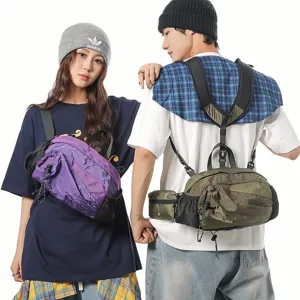 Unisex Outdoor Multifunktions Sport Hüfttasche Brusttasche Rucksack Leicht Wasserdicht Oxford Gewebe Für Reise Radfahren