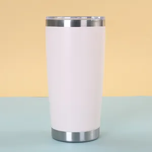 20oz stainless steel insulated tumbler double wall travel mug with lid for outdoor sports