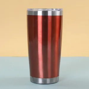 20oz stainless steel insulated tumbler with lid, double wall vacuum travel coffee mug for outdoor.