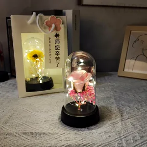Mini LED triantafyllo aionio louloudi nyhtas fos diakosmisi grafeiou gia ti mitera