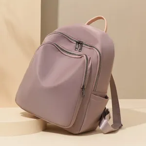 Γυναικείο Casual Nylon Backpack Μεγάλη Χωρητικότητα Ρετρό Μονόχρωμο Ταξιδιού Τσάντα