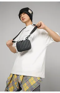 Bolso bandolera unisex mini de carcasa dura para viajes y uso diario con estilo