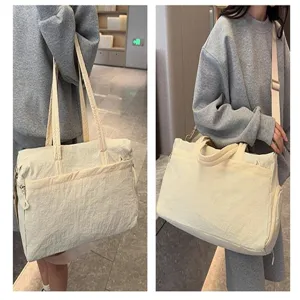 Grande borsa da viaggio casual per uomo e donna, elegante borsone fitness moderno.
