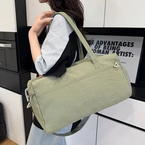 Grande capacità borsa da viaggio sportiva palestra con scomparto scarpe separato umido