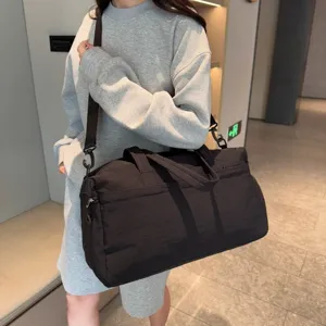 Grande borsa da viaggio sportiva palestra borsone per uomo donna con scomparto per scarpe