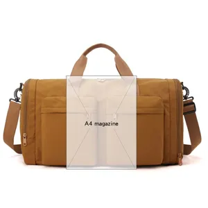 Grand sac de voyage imperméable sac de sport de fitness avec bandoulière pour courts déplacements
