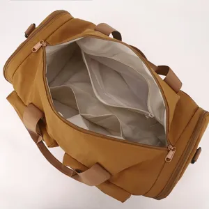 Vue détaillée de l'intérieur du sac de voyage étanche grande capacité avec poches et zips