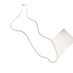 Sparkling silver gypsophila chain necklace for women minimalist elegant fashion jewelry