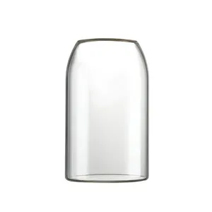 Minimalistische transparente Glasvase aus Borosilikat für Hydrokultur-Zimmerpflanzen