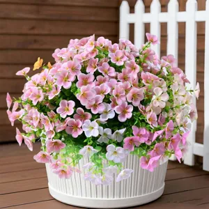 Artificial Eucalyptus Wild Flower Bouquet Fake Flowers Bunch For Spring Outdoor Garden Home Courtyard Party Decor