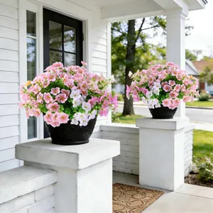 Artificial flower potted plant for outdoor garden home yard spring decoration fake flowers