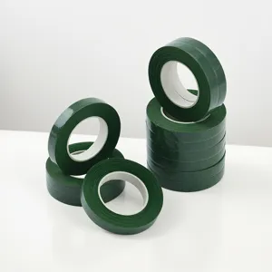 Mehrere Rollen professionelles dunkelgrünes Blumenband für DIY-Blumenarrangements