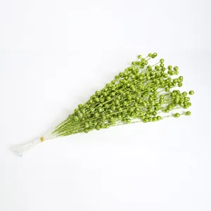 Ramo de 50 tallos de bayas con purpurina verde para decoraciones florales navideñas