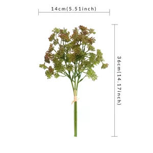 Künstlicher grünpflanze strauß sukkulente beere esstisch dekoration blumen foto requisiten