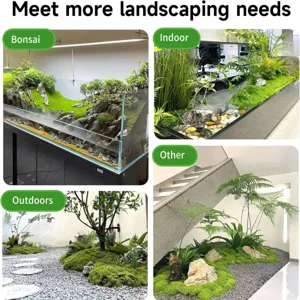 Artificial moss turf for landscaping, micro landscape bonsai and indoor outdoor garden decor.