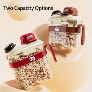 Cute cartoon kitchen storage containers with airtight lids in 2800ml and 3600ml sizes