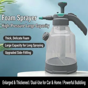 Manual Pressure Foam Sprayer Handheld Car Wash Cleaning Foam Pot For Home Disinfection Gardening Adjustable Nozzle Large Capacity Sprayer