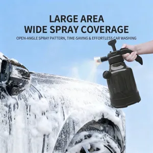 Handheld manual pressure foam sprayer for efficient car cleaning and deep foam washing