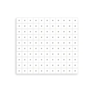 White square wall-mounted pegboard storage rack for DIY jewelry and desk organization