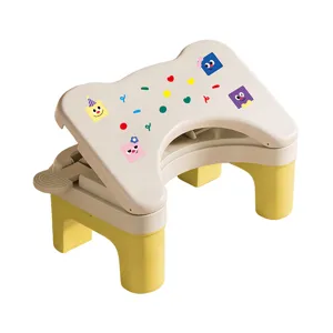 Ergonomic adjustable office footrest stool for under-desk use with massage pedal