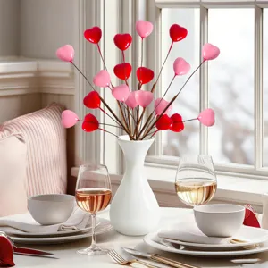 Rami decorativi a cuore per San Valentino, decorazione tavola romantica