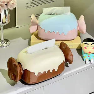 Caja de pañuelos creativa con forma de caramelo para decoración y almacenamiento de mesa