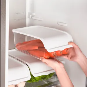 Große lebensmittelechte Kühlschrank-Aufbewahrungsbox mit Deckel für die Gemüsekonservierung