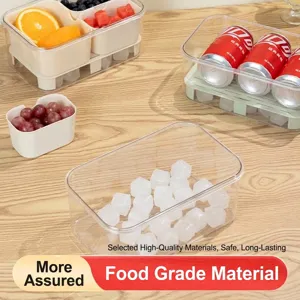Large portable airtight food storage boxes with drainage trays for fruit and beverages