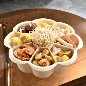 Περιστρεφόμενος δίσκος hot pot για λαχανικά και κρέας από υλικό κατάλληλο για τρόφιμα