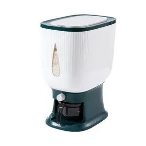 Distributeur de riz scellé à grande capacité avec bouton poussoir et gobelet doseur