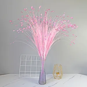 Τεχνητό Μπουκέτο Peacock Grass Feiling Grass Butterfly Flower για Διακόσμηση Διαδρόμου Γάμου Διάταξη Βάζου Σπιτιού Πλαστικό Φυτό Προσομοίωσης