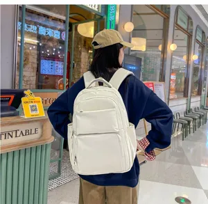 Minimalist large capacity backpack casual commuter travel school bag for students and adults