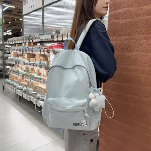 Süßer hellblauer Rucksack mit großem Fassungsvermögen für Schüler und Reisende
