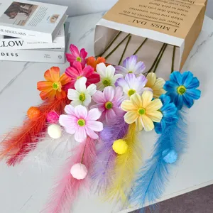 Artificial Cosmos Flowers Fake Silk Flowers Korean Style Home Table Decoration