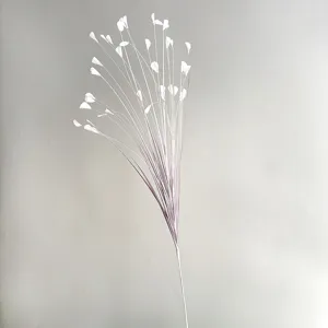 Kunstmatig decoratieve bloemtak, witte trouwgrasplant voor bloemarrangement in huis