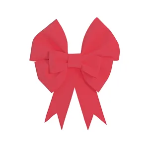 Large red EVA foam bow for Christmas tree decoration, DIY holiday wall hanging ornament