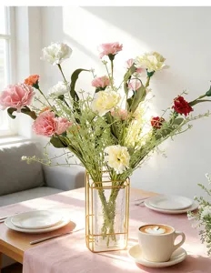 Artificial carnation flower bouquet for home decor, wedding party and special festival gift.