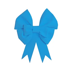 Blue EVA foam bow Christmas tree decoration DIY wall hanging party craft supply ornament